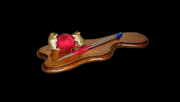 Two Taxidermy Field Mice. Log no 012.